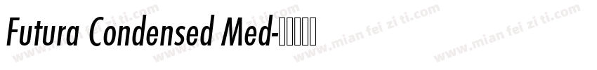 Futura Condensed Med字体转换